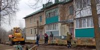 В поселке Нововолковском Мценского района начали ремонт дворовых территорий - Газета Мценский край