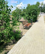 В селе Спасское-Лутовиново Мценского района завершилось благоустройство парка семейного отдыха